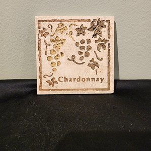 Vintage Chardonnay Wine Tile